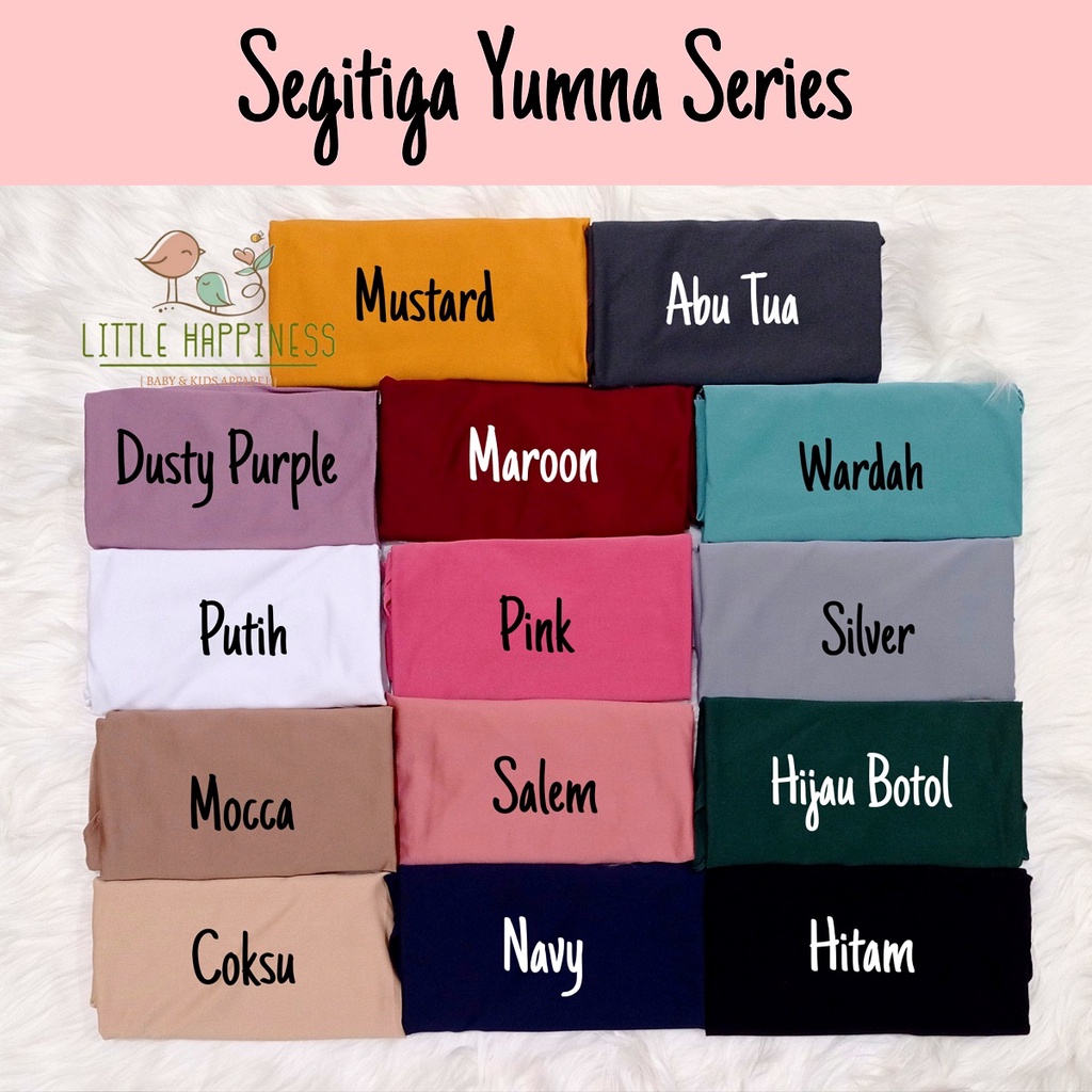 Segitiga Instan Anak Bahan Jersey Usia 4 - 8 Tahun / JILBAB INSTAN ANAK