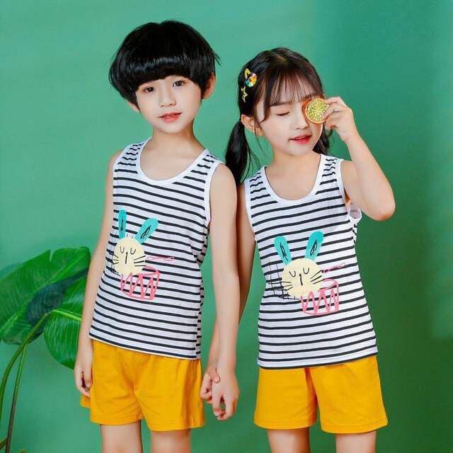 Cherry Baju Bayi Oblong Tanpa Lengan / Setelan Bayi Tanpa Lengan / Singlet Bayi / Singlet Anak STL31