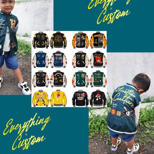 ✥ Jaket Baseball Anak / Varsity Everyone MLB & NBA / Jaket Nascar / Jaket racing / Jaket Balap Jacke