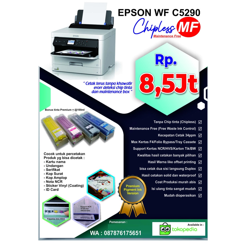 Printer Multifungsi Epson C5290 Chipless