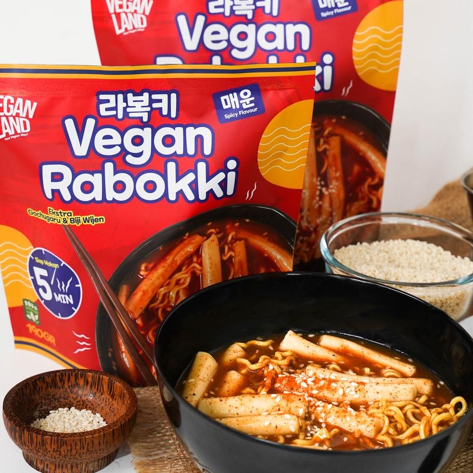

✰ [VEGAN] RABOKKI ORIGINAL | RAMYEON TOPOKKI ORIGINAL | RAMYEON & KUE BERAS - VEGAN LAND ✻