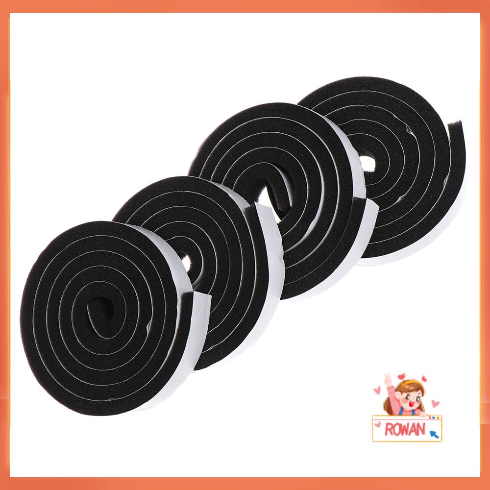 R-flower 4Rolls/4M Sealing Strip Tahan Angin Mencegah Debu Stiker Isolasi Pintu