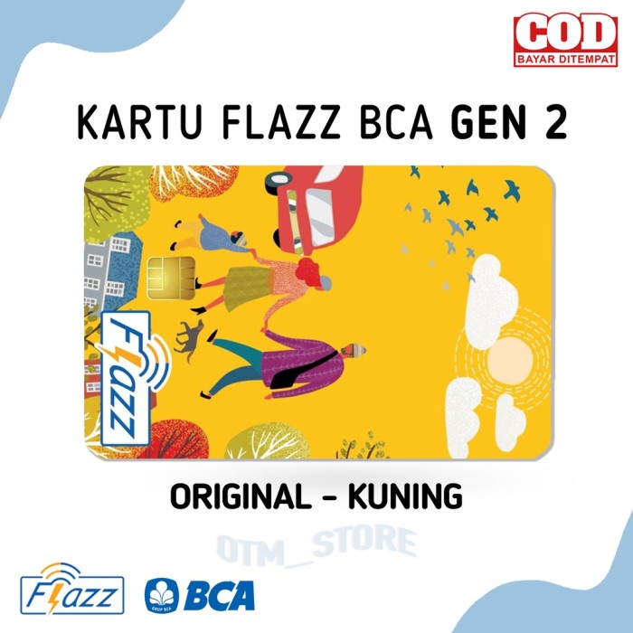 

[[JNT COD]] FLAZZ BCA GEN 2 /Custom Print/E-TOLL/E-Money/ Cetak Kartu/Custom Card - CUSTOM 2MUKA
