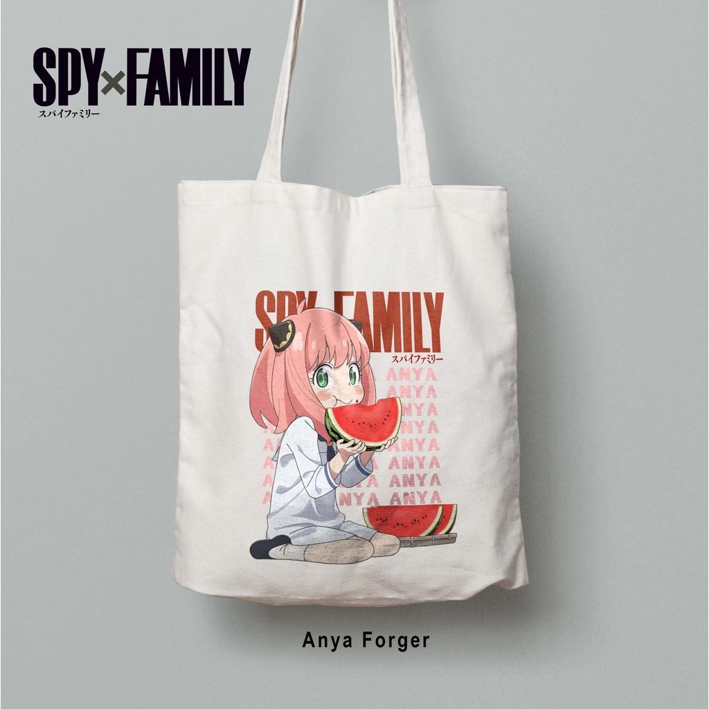 Totebag Anime Spy x family Anya Tote bag premium Totebag zipper totebag velcro Termurah