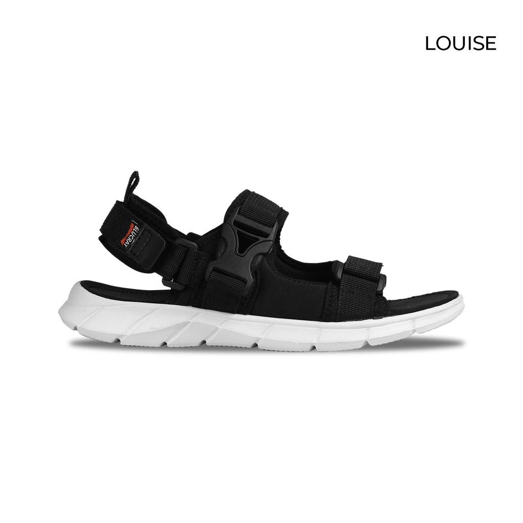 Sepatu Sandal Travel Pria Louise Black White