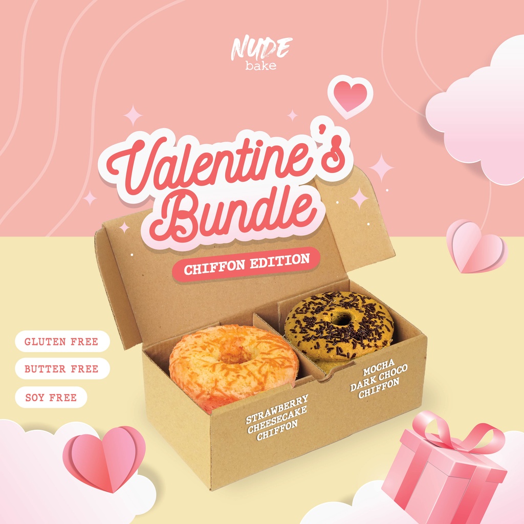 

Bundle 2 pcs Gluten Free Chiffon Premium | Dairy Free & Less Sugar