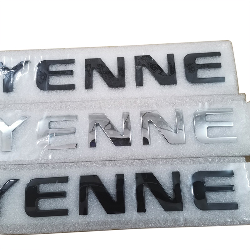 1x ABS CHEYENNE Letter Logo Auto Mobil Hias Emblem Badge Stiker Decal Pengganti Chevrolet CHEYENNE