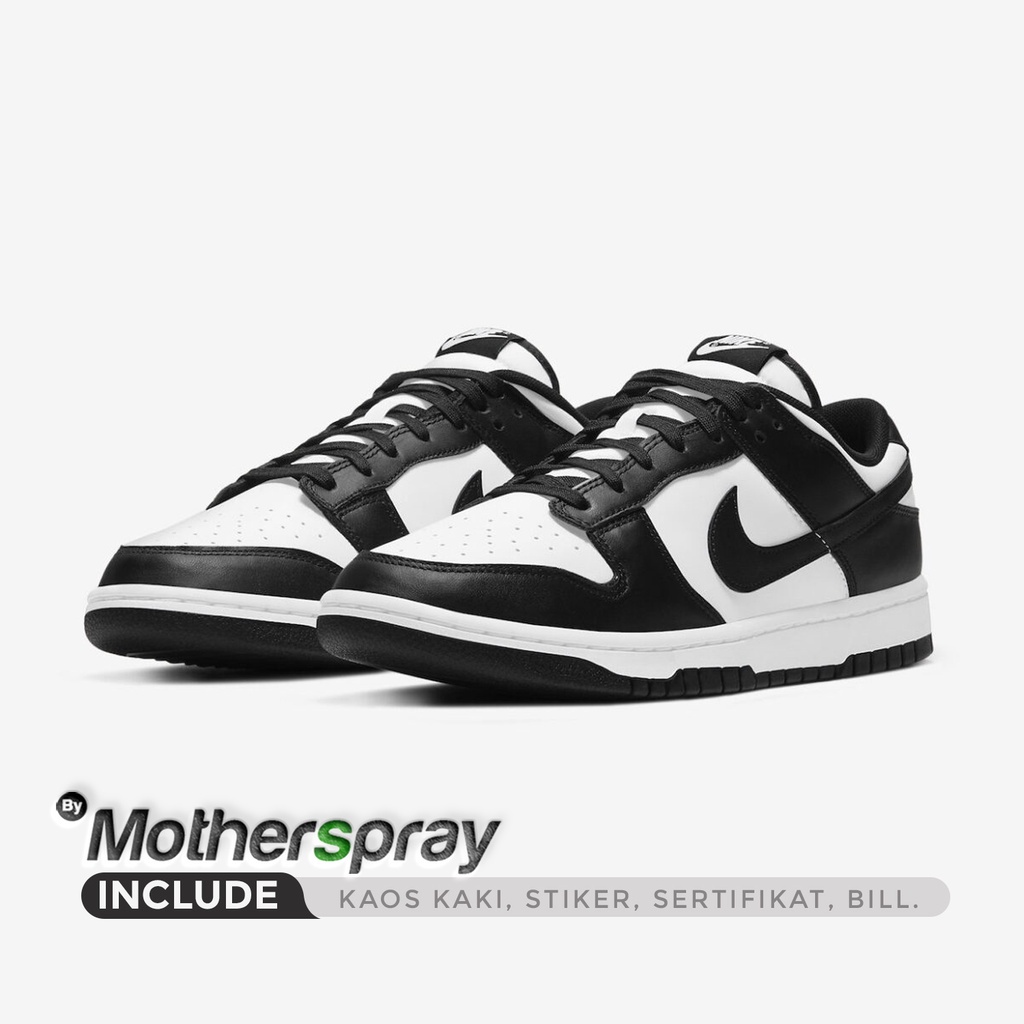 Sepatu Nike Dunk Low Panda Black White DD1391-100