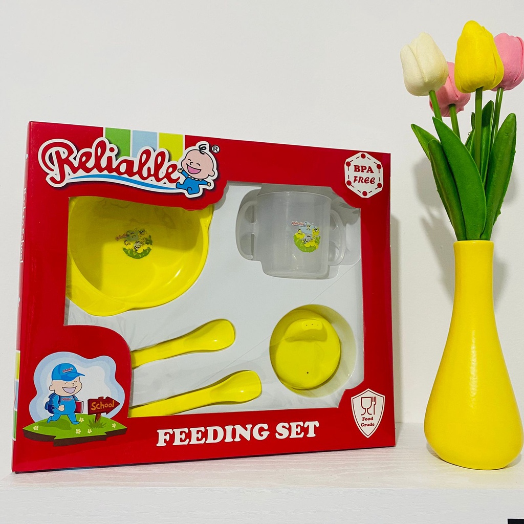 Set Alat Makan Bayi/Feeding Set 4in1 Reliable