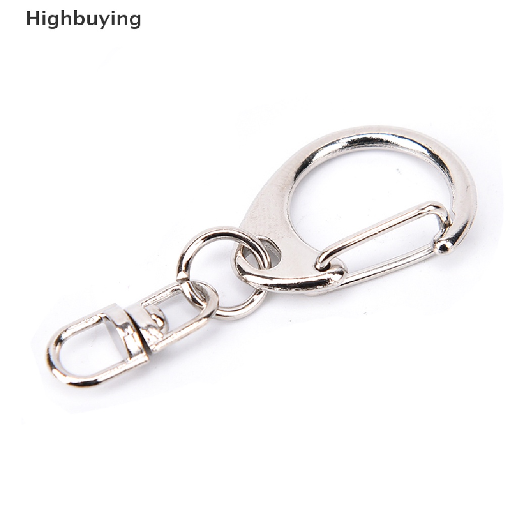 Hbid 10 Pcs DIY Dipoles Perak Keyring Keychain Split Ring Pendek Rantai Key Rings Glory