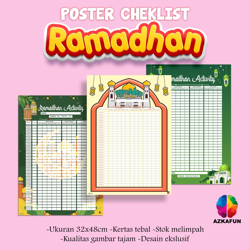

Poster Checklist RAMADHAN ACTIVITY - Tema Masjid