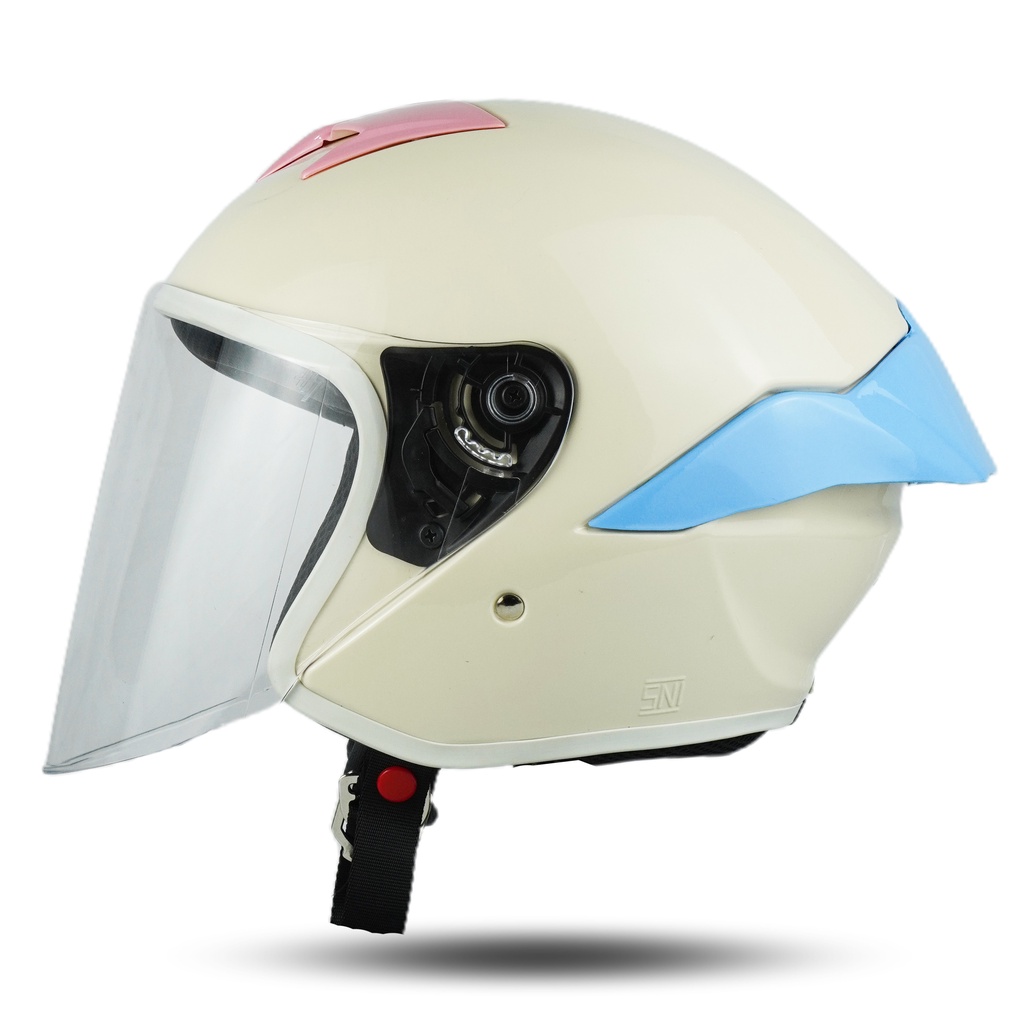 HELM JITSU JS1 SERIES GLORIA CREAM SNI