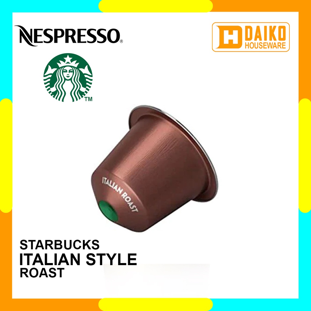 Starbucks Capsule By Nespresso Italian Style Roast Capsules Original - Dark Roast Coffee