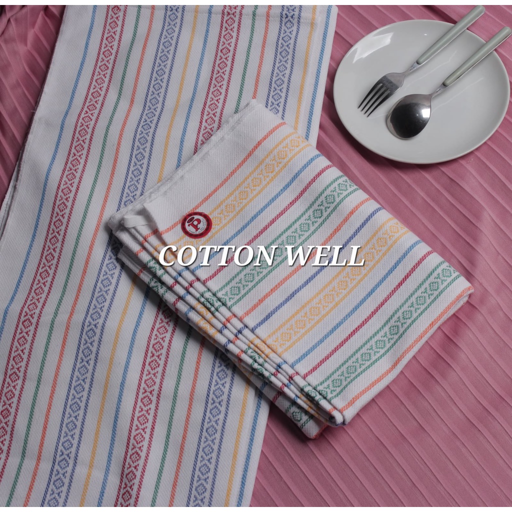 Serbet 60cm x 60cm Rainbow Kain Lap Dapur Lap Piring Warna Warni Tebal Berkualitas Lap Gantung
