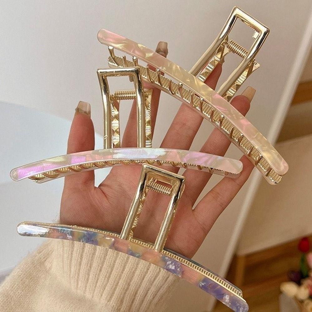 Agustina Klip Rambut Asam Asetat Lucu Kreatif Klip Rambut Bentuk Geometris Besar Ambil Klip Gadis Perempuan Aksesoris Rambut