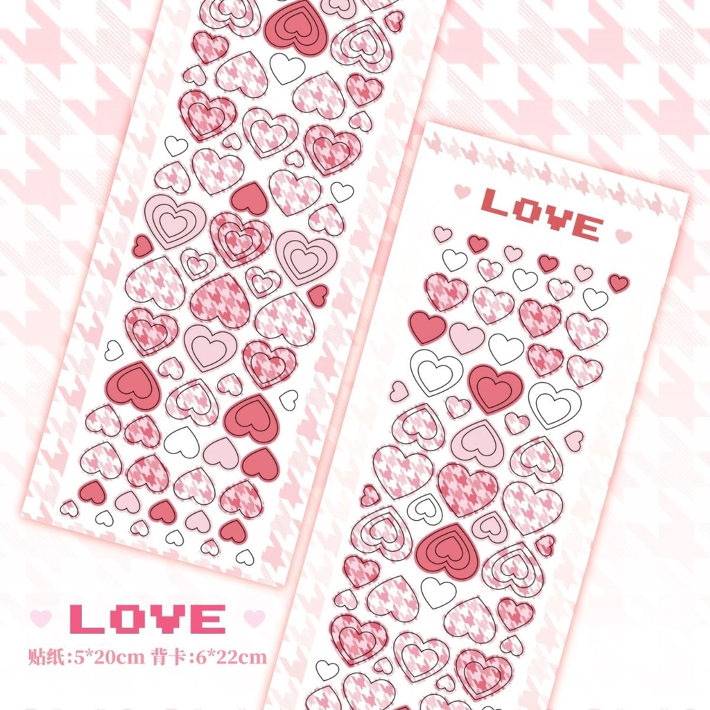 Galicici Stiker Motif Seribu Burung Love Series Original/Stiker Bahan DIY Foto Dalam Negeri