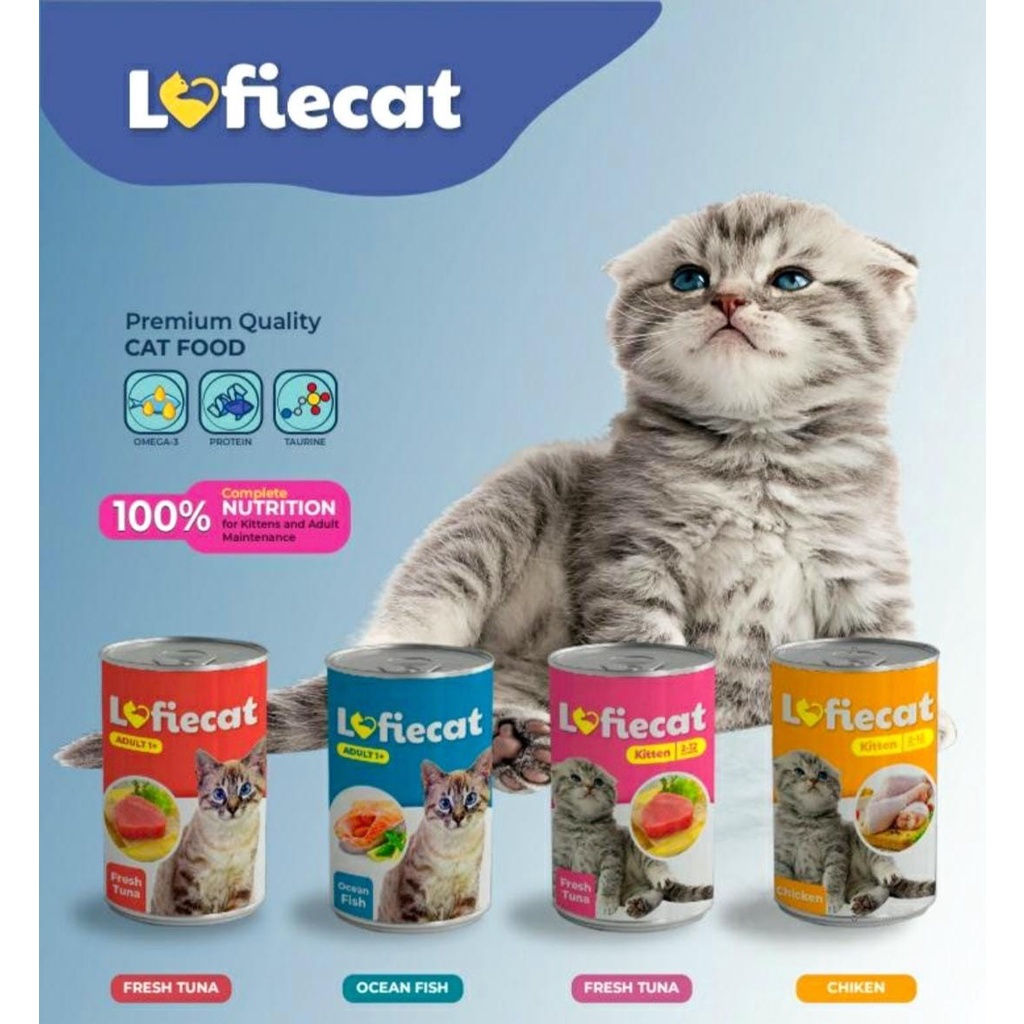 Lofi cat kaleng 400 gr makanan kucing basah