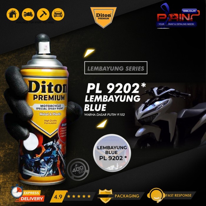 DITON PREMIUM LEMBAYUNG BLUE 9202* - Cat Semprot /Pylox/Samurai/Helm