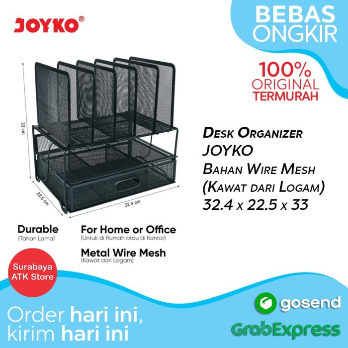 

Terlaris Desk Organizer Joyko Do-51 Box File Document Tray Desk Set
