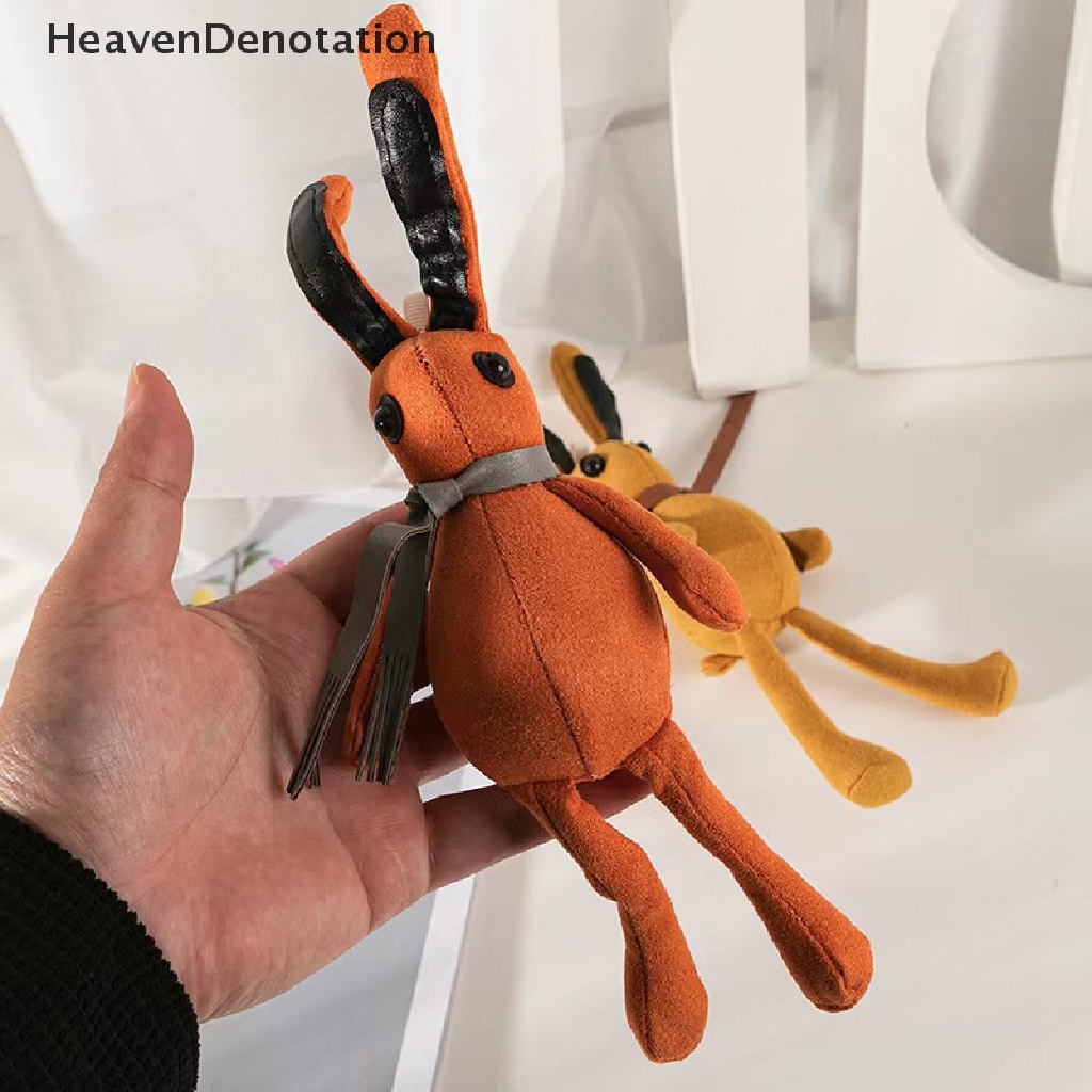 [HeavenDenotation] 24 cm Bunny Keychain Panjang Kaki Telinga Kelinci Plush Boneka Mainan Boneka Hewan Liontin HDV