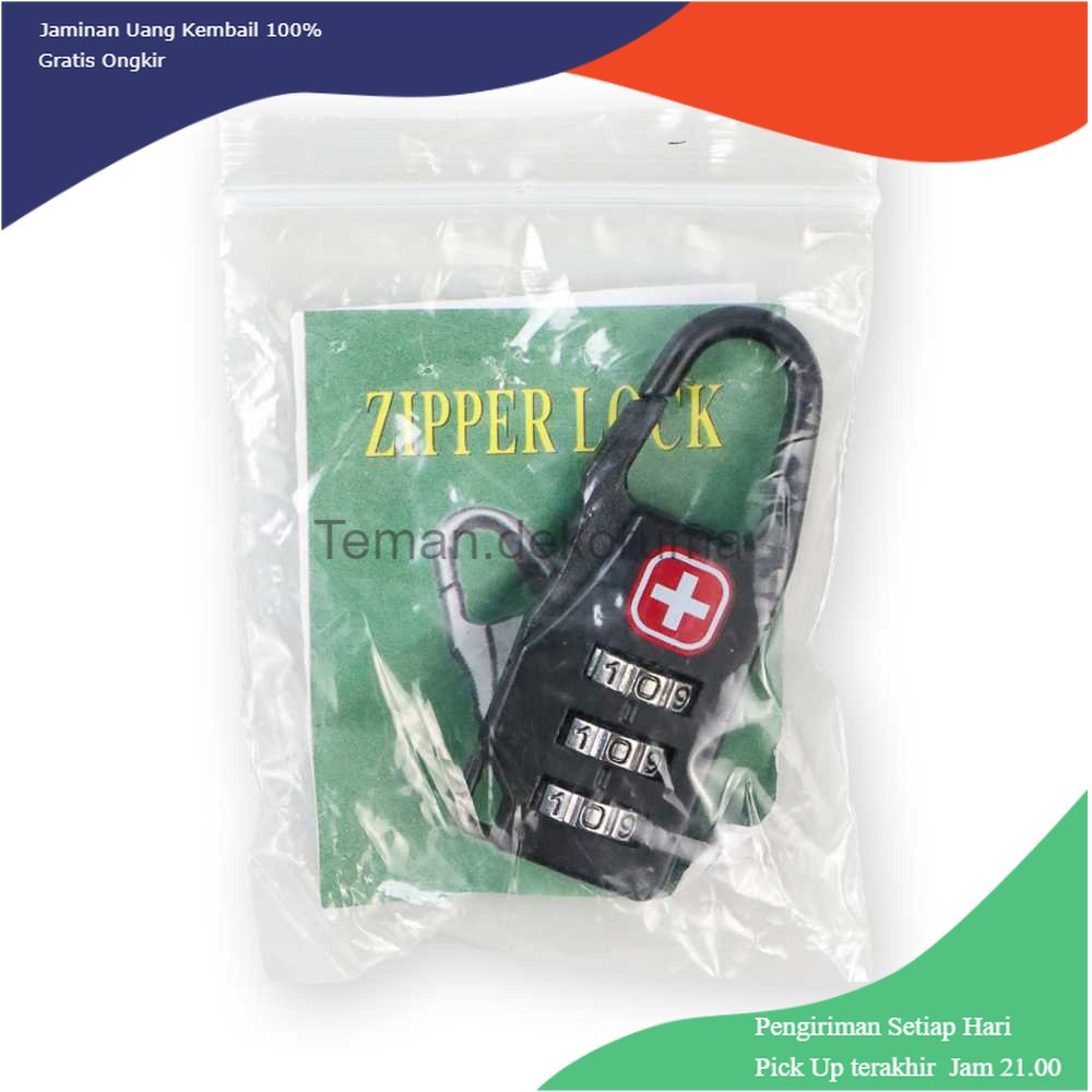 TD - TRV TaffGUARD Swiss Gembok Koper Kode Angka - 104