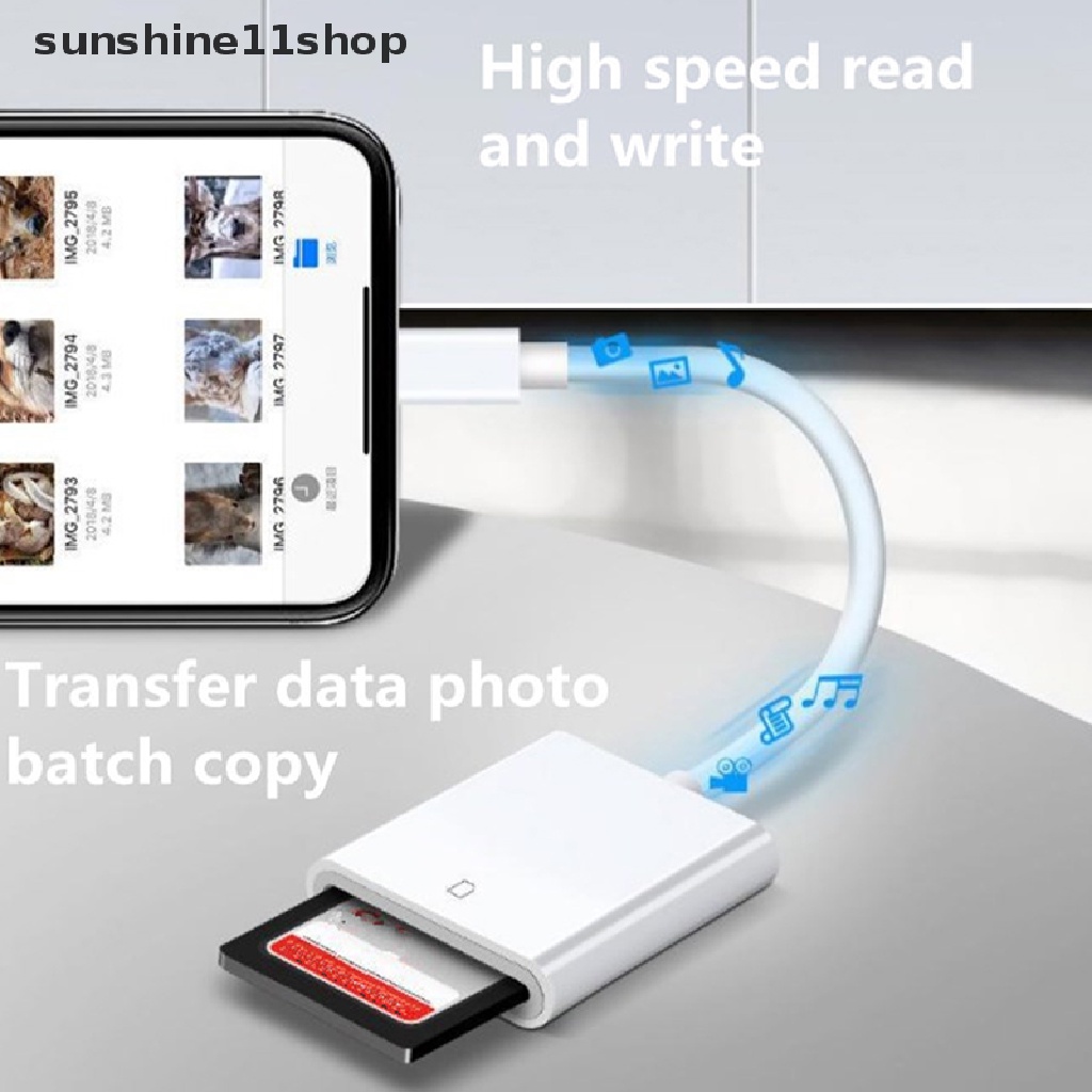 Sho Adaptor Memory Card SD TF 2In1 Untuk IOS SD TF Card Reader Konverter Data N