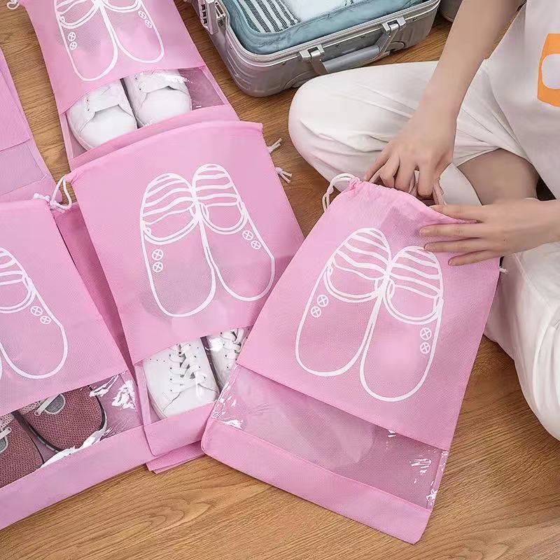 1234OS - Pouch Serut Penyimpanan Sepatu Sandal / Tas Sepatu Korea Kantong Serbaguna.