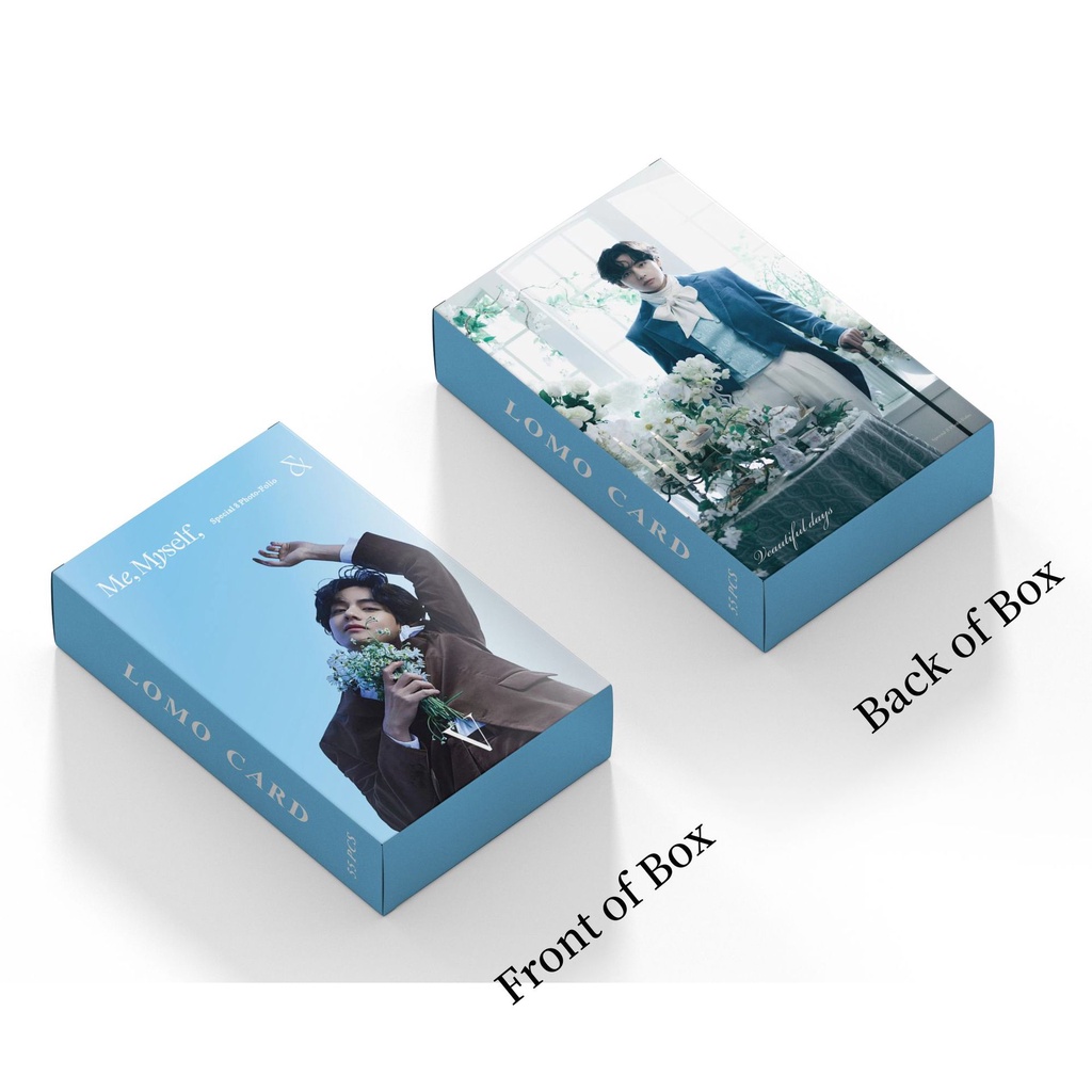 55pcs / box V Me Myself Photocards Kim Tae Hyung veautiful Day Lomo Cards Bangtan Boys Kpop Postcards READY STOCK