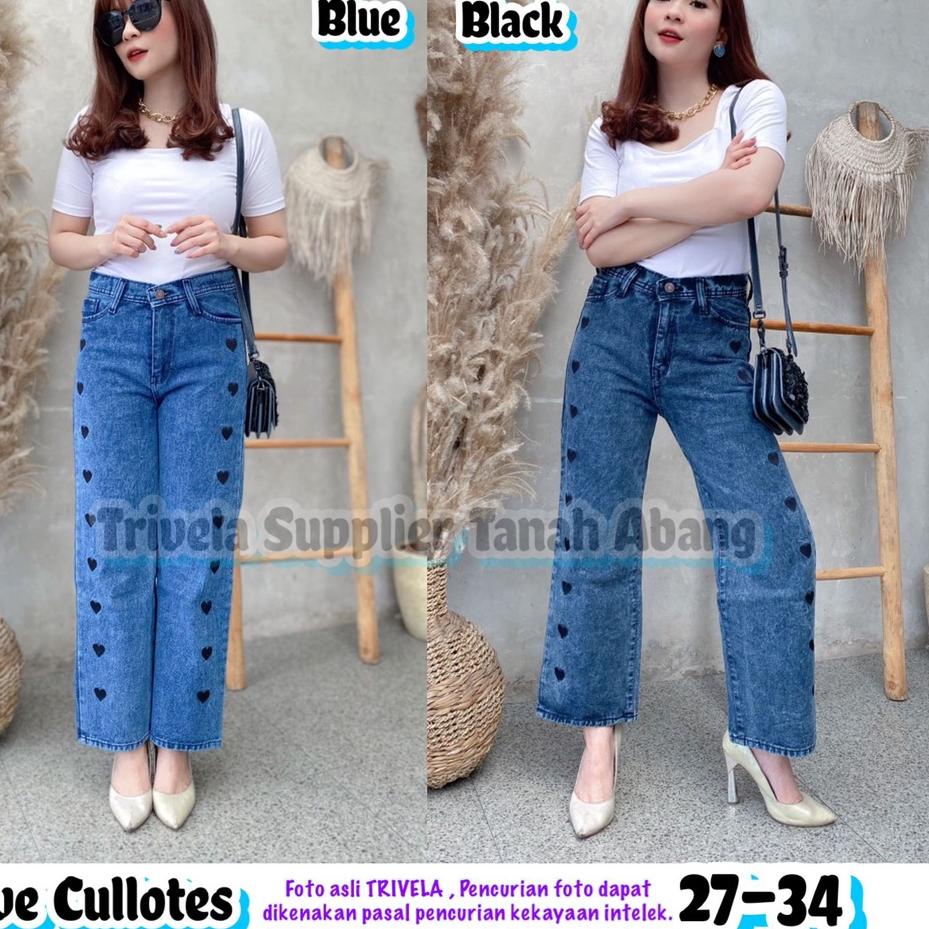 TERLARIS BRANDS FESTIVAL Kulot Jeans Love Wanita / Love Cullotes / Kulot Love Jumbo / Kulot Love 27-