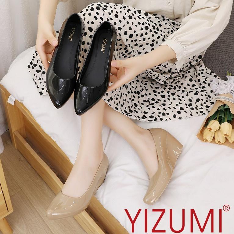 LANGSUNG ATC Sepatu Wanita Kerja Jelly Hak | Sepatu Wanita Jelly Wedges Yizumi l L5007