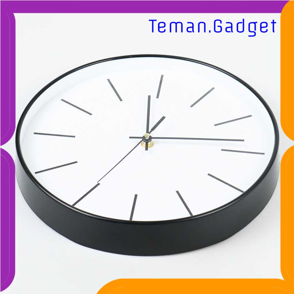 TG-PJM Jam Dinding Bulat Silent Movement Quartz Model Modern - H6589 (ada Tulisan Taffhome)