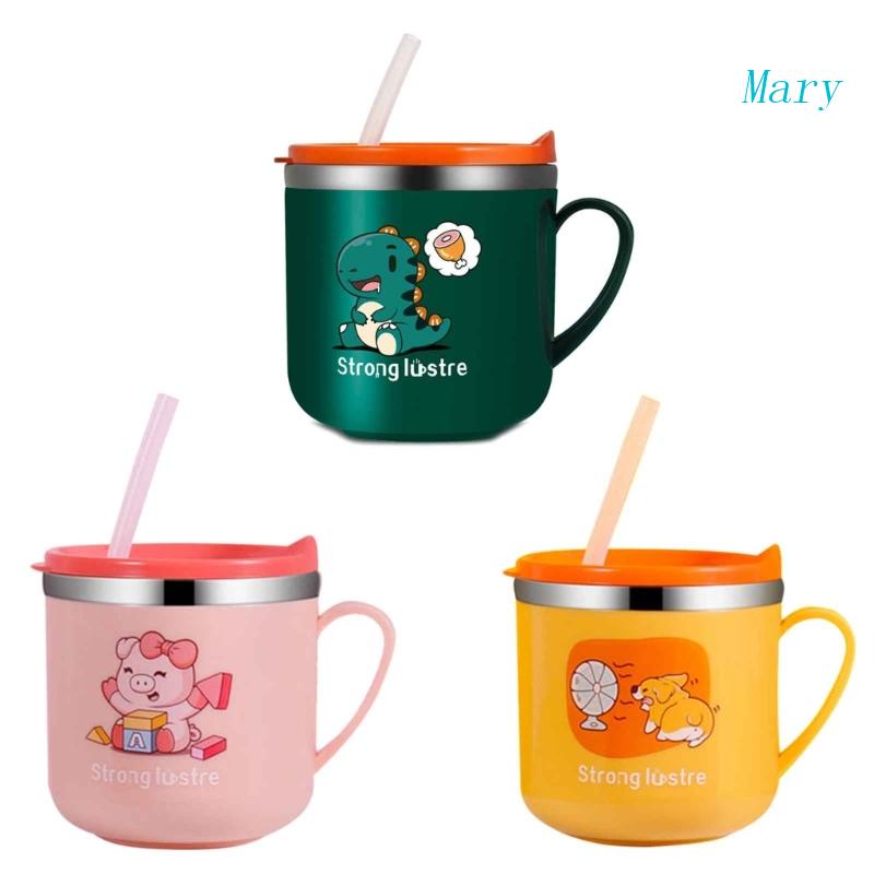 Mary Baby Learning Feeding Cup Children Self Feeding Cup Supply Perlengkapan Minum Gelas Minum