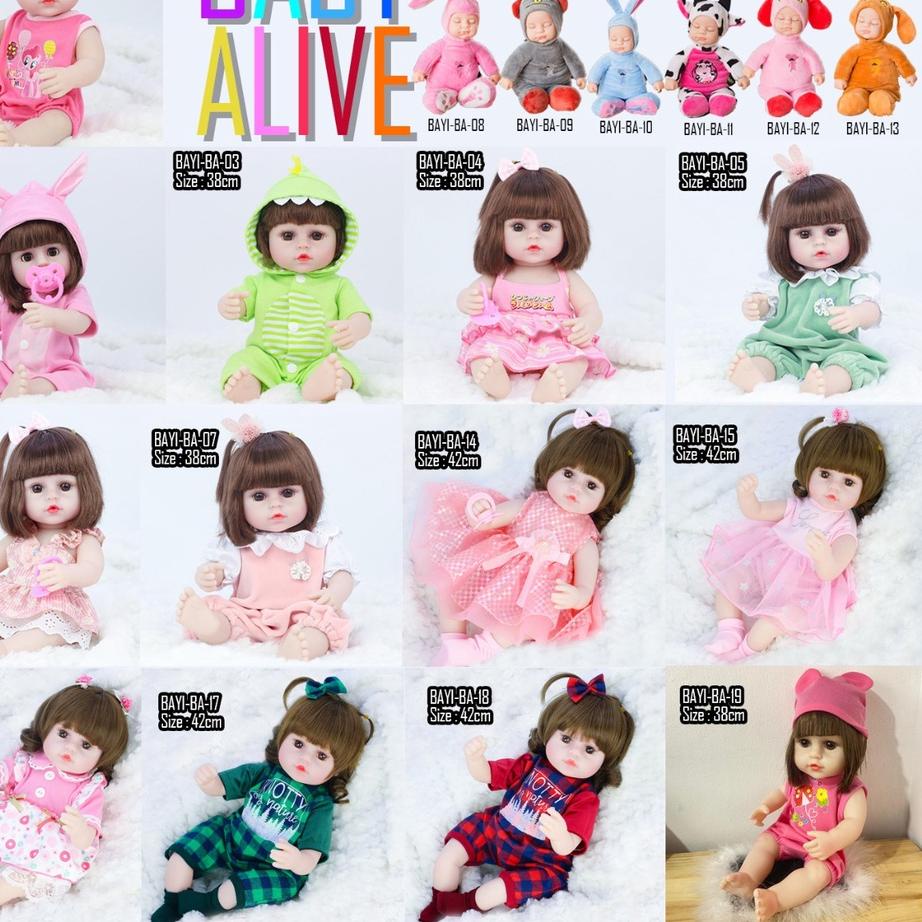 ✷ *COD* Boneka Reborn Bayi Alive  Minum Pipis Silikon Original ✱