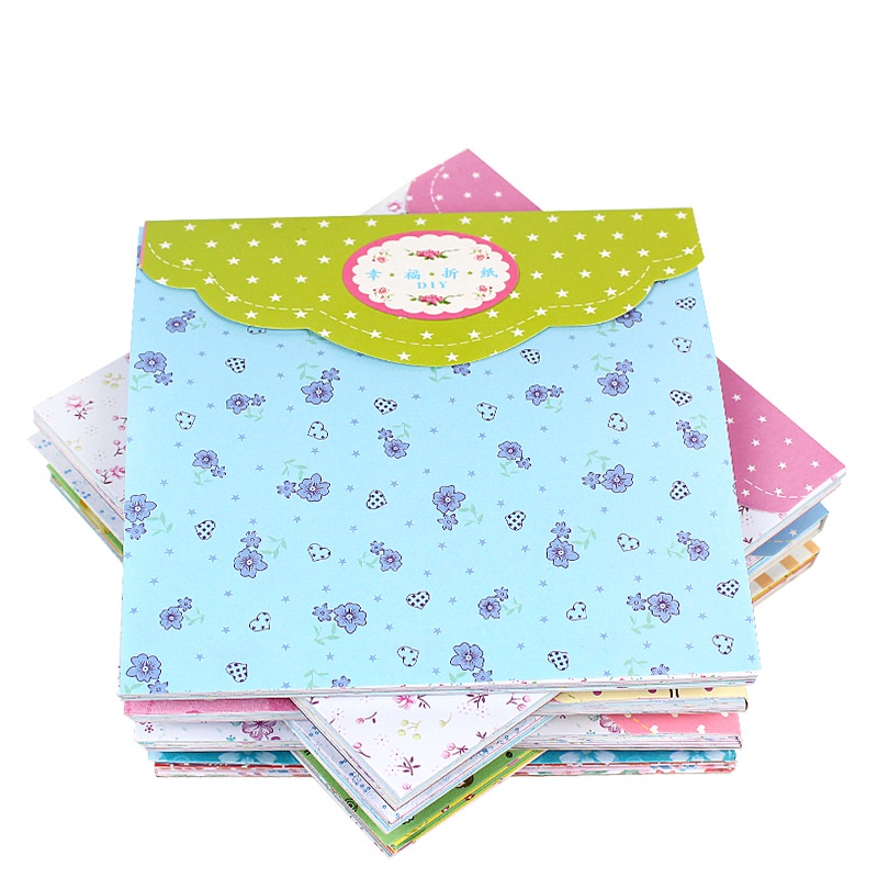 72sheets/pack 14.5cm Kertas Origami Bunga Persegi Satu Sisi Motif Print Diy Handmade Bahan