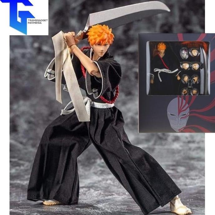 DASIN MODEL X 942 TOYS - BLEACH ANIME - ICHIGO KUROSAKI ACTION FIGURE G5454TS