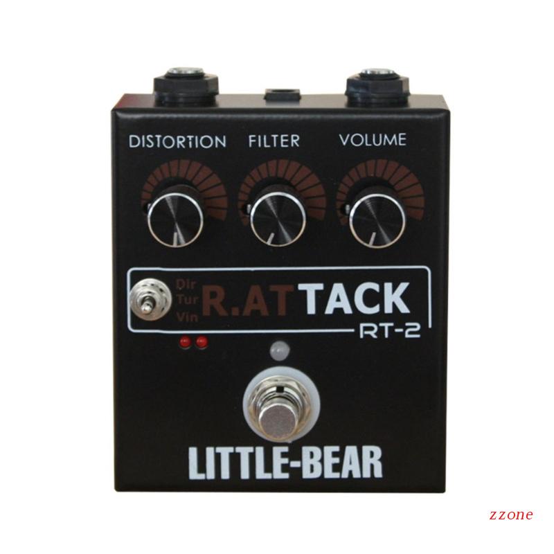 Zzz Performa Tinggi3 RAT Tack Guitar Bass Distortion Effector effect Stomp Box Fuzz Pedal LED Operasi Mudah Tahan Lama