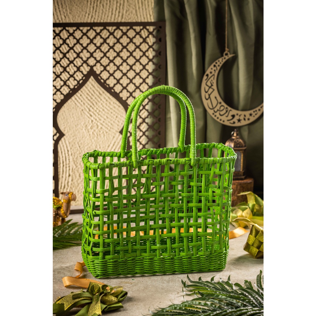 TAS ANTING ROTAN /TAS ROTAN WARNA/TAS HAMPERS ROTAN