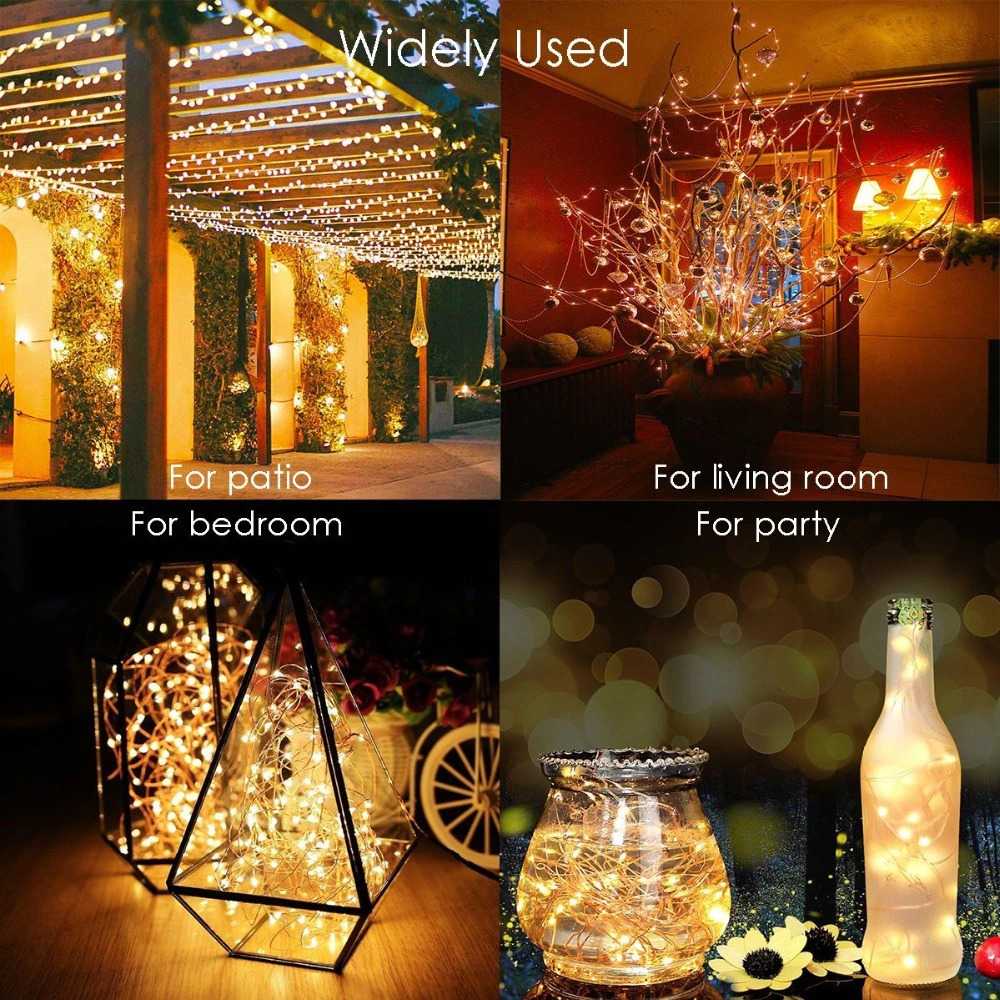 (BISA COD) FTIHSHP WELPUR Lampu Hias String Lights Solar Power Waterproof 200LED 22 Meter - -11