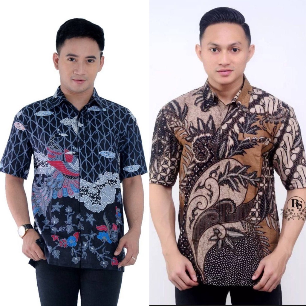 GROSIR BATIK HEM PRIA LENGAN PENDEK BAHAN ADEM &amp; NYAMAN DIPAKAI