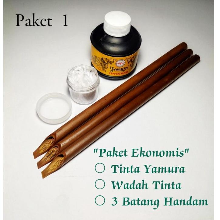 

H86 Paket alat tulis khat/kaligrafi handam + Tinta Yamura BIG SALE ⇈