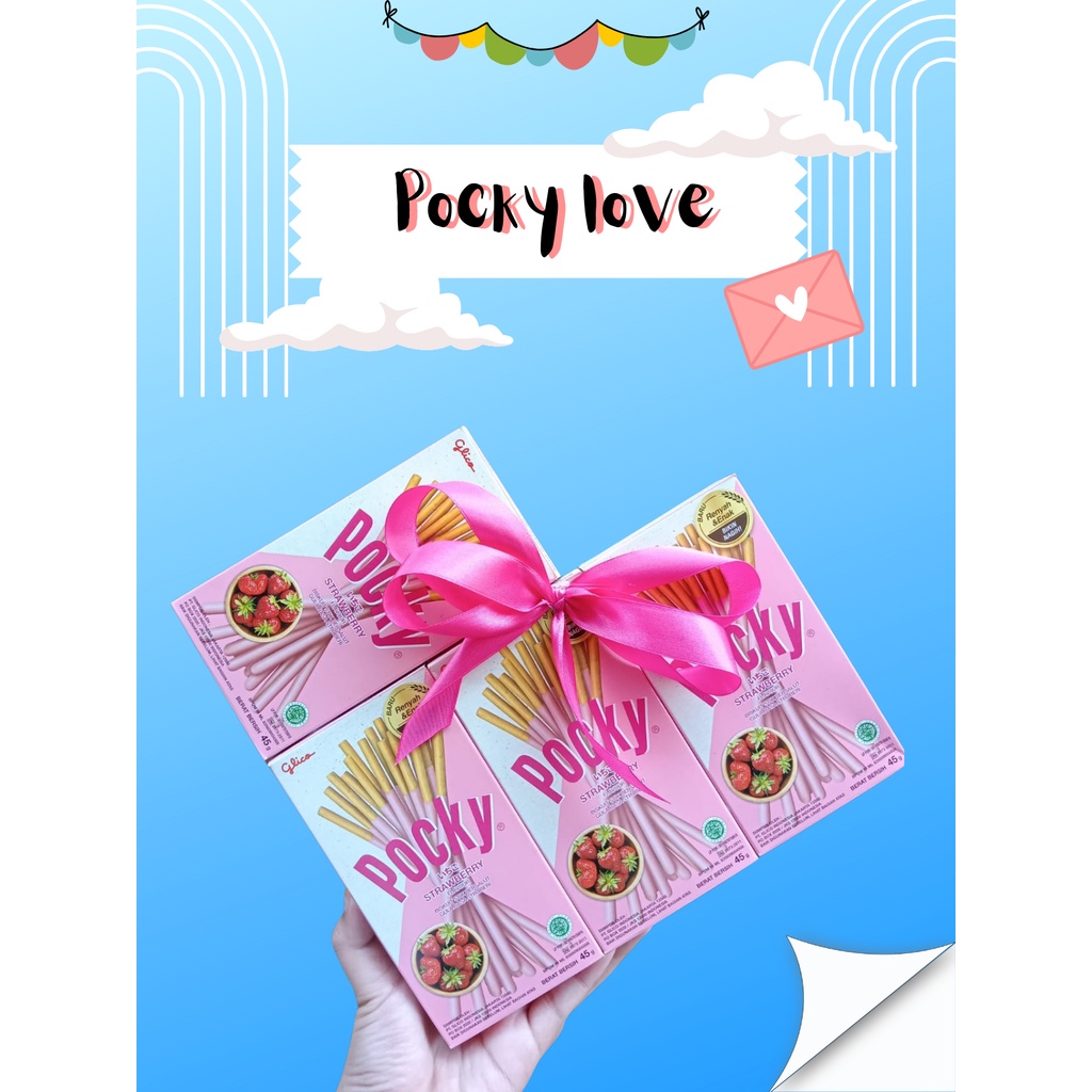 POCKY LOVE - POCKY COKLAT UKURAN 47GRAM-POCKY COKLAT UKURAN 47GRAM