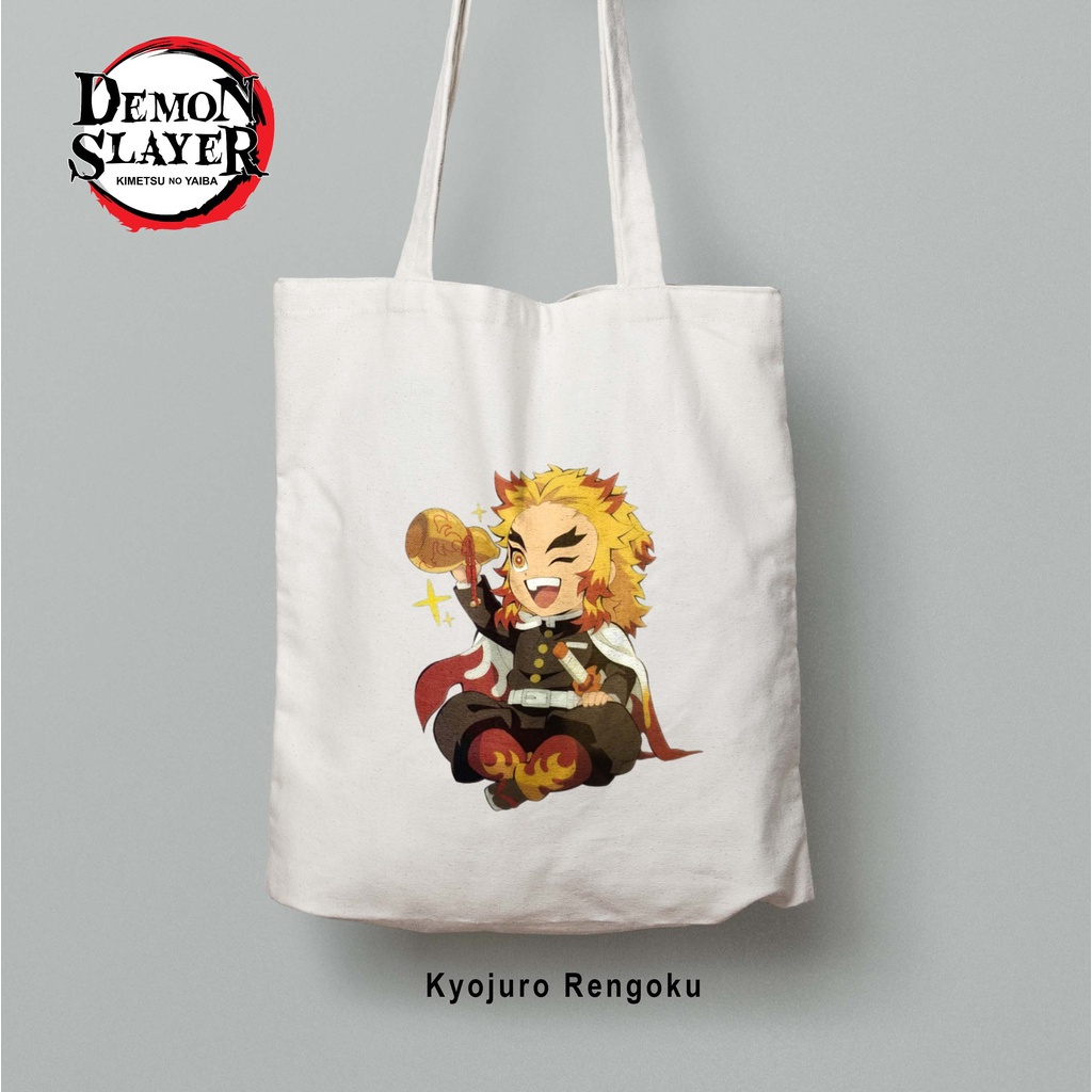 Totebag Anime Demon Slayers Tote bag premium Totebag zipper totebag velcro Termurah