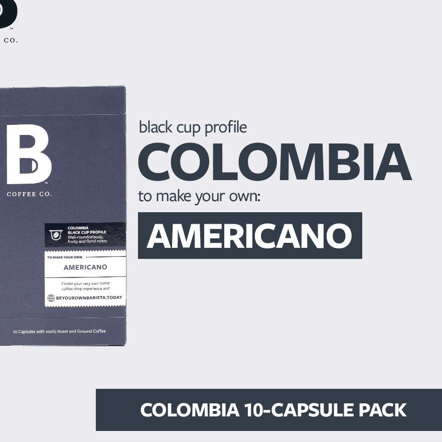 

☄ B Coffee Co. Colombia Americano Nespresso Compatible Coffee Capsules ♣