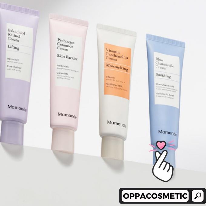 ۝ Mamonde Probiotics Ceramide Cream 20ml | Bakuchiol Retinol Cream 20ml | Blue Chamomile Cream 20ml 