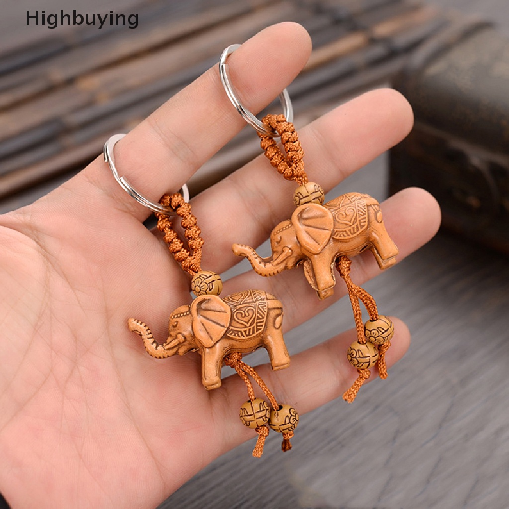 Hbid Gantungan Kunci Gajah Keberuntungan Ukir Kekayaan Hewan Beruntung Gantungan Kunci Liontin Keychain Key Ring Untuk Ch Aksesoris Tas Mobil Keychain Glory