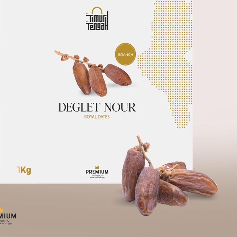 

✩ Timur Tengah Kurma Tunisia Tangkai 1kg Deglet Noor Premium Original High Quality ➭