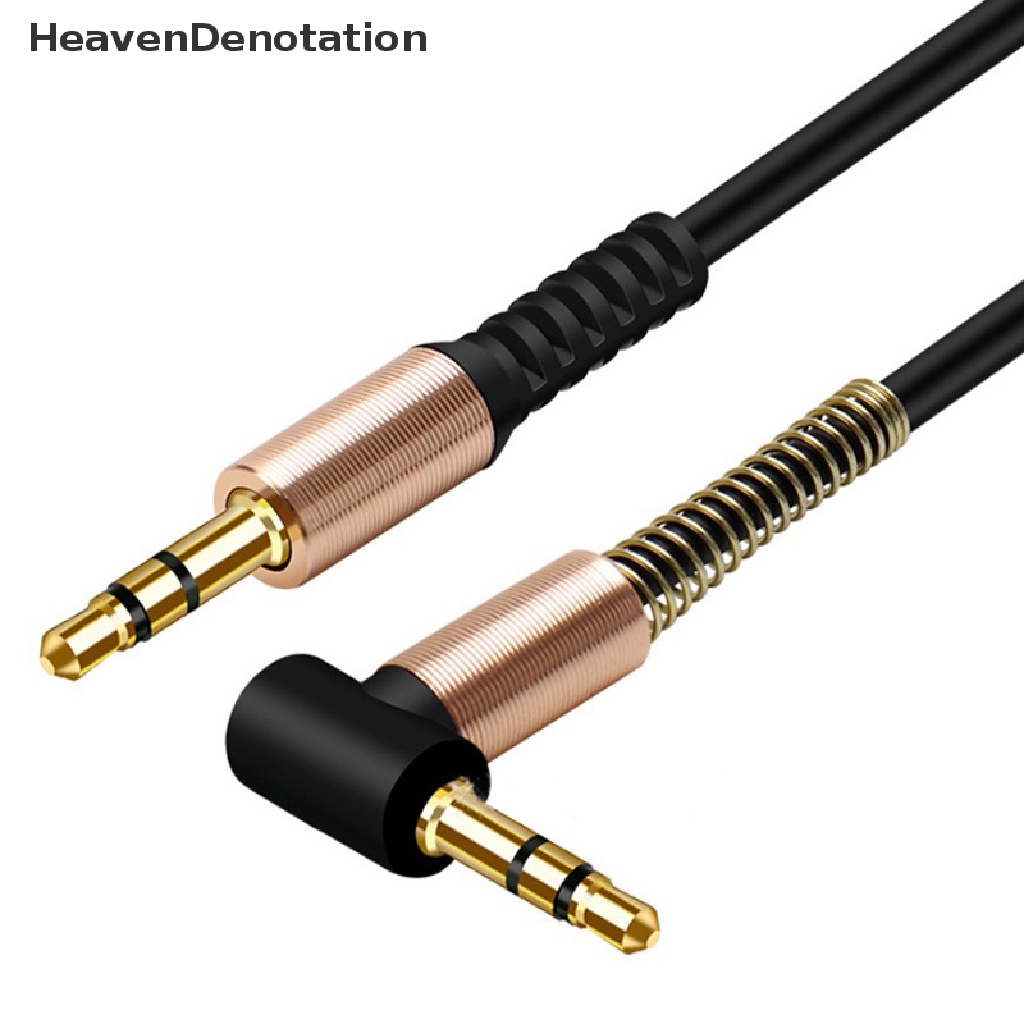 [HeavenDenotation] Kabel Audio Jack 3.5mm Kabel AUX Pegas Mobil Lapis Emas Jack Male to Male Kabel HDV