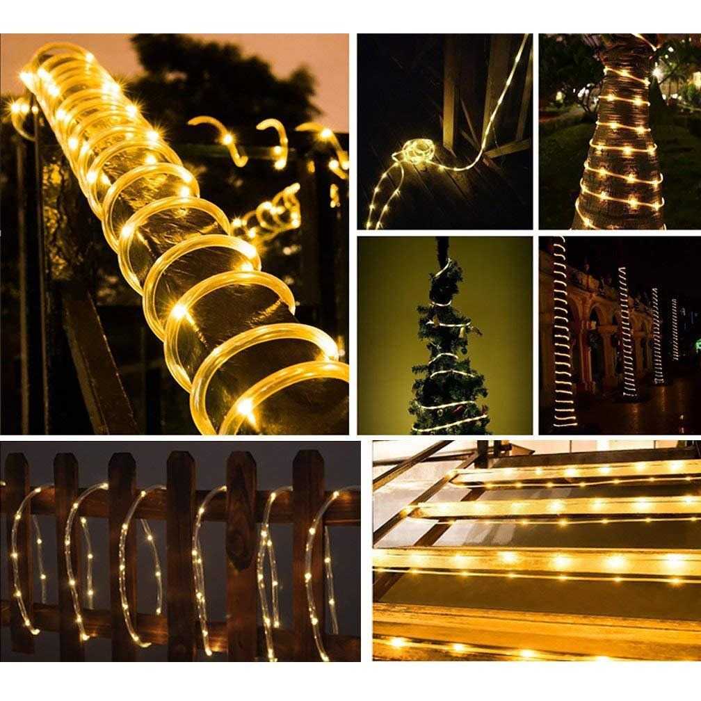 (BISA COD) FTIHSHP ANBLUB Lampu Hias String Lights Solar Power Waterproof 50 LED 7 Meter - HS-33