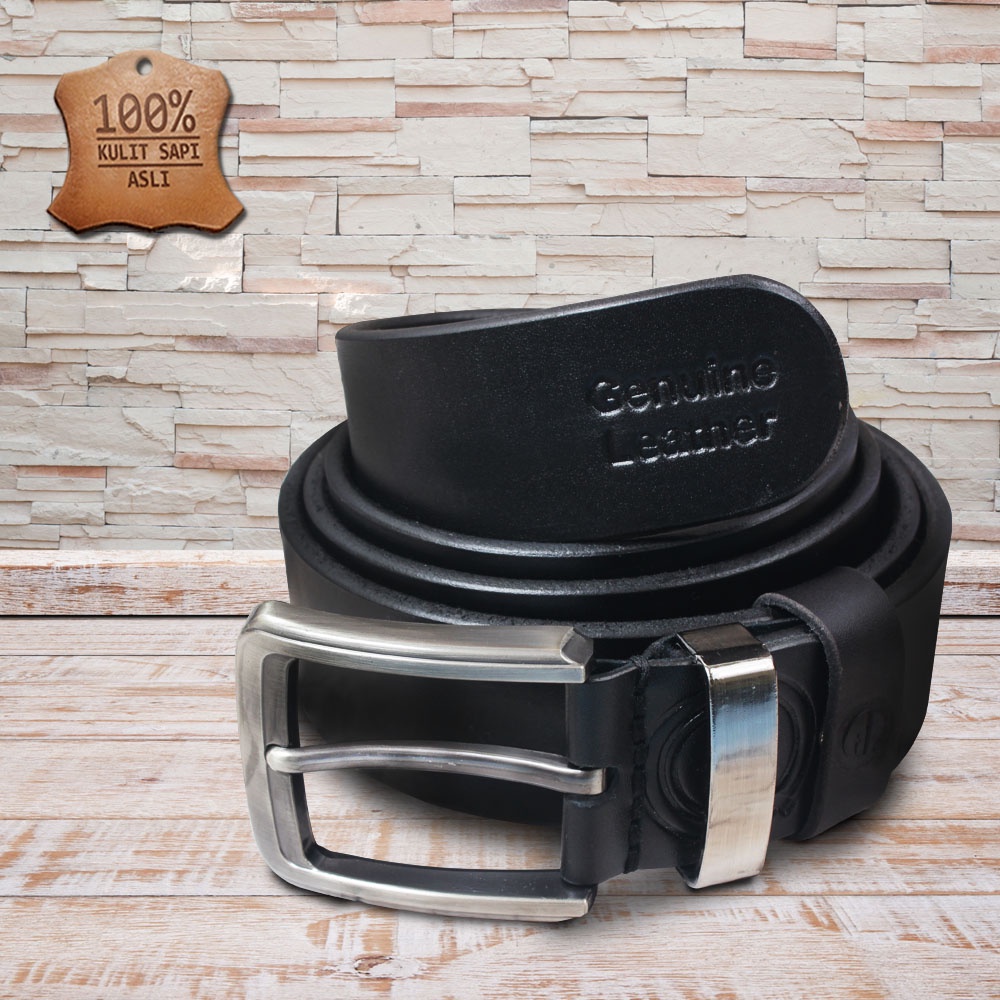 Ikat Pinggang Bahan Kulit Sapi Asli Sabuk Gesper Kulit 100% Genuine Leather Belt MATTEA SQ JARUM KUALITAS TERJAMIN MEMUASKAN BISA COD