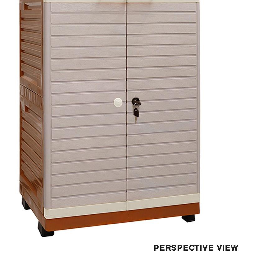 ► LEMARI PAKAIAN KUNCI GRAND CLUB MINI 2 SUSUN LEMARI PLASTIK SERBAGUNA CABINET LACI MINIMALIS LEMAR